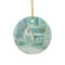 "Winter Wonderland Barn" by Brock Schul - Ceramic Ornament