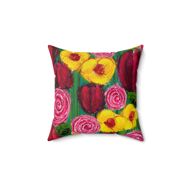 "Water Your Flowers" by Casey McLain Square Pillow