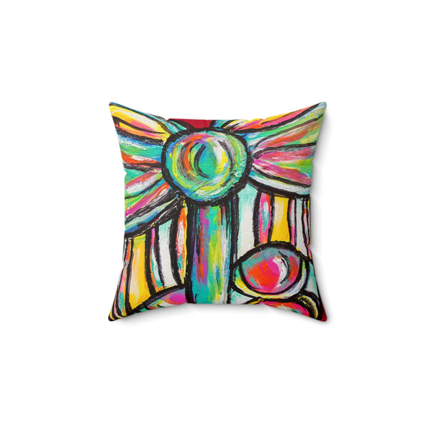 "The Christmas Present" by Doug Hollingsworth - Square Pillow