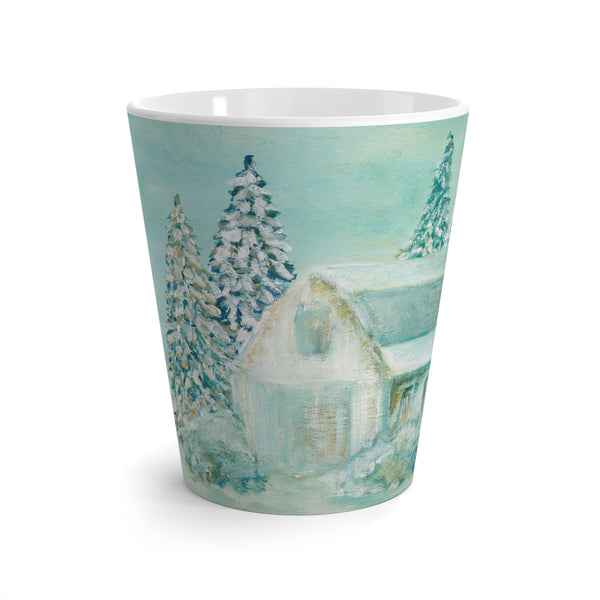 "Winter Wonderland Barn" by Brock Schul - Latte Mug