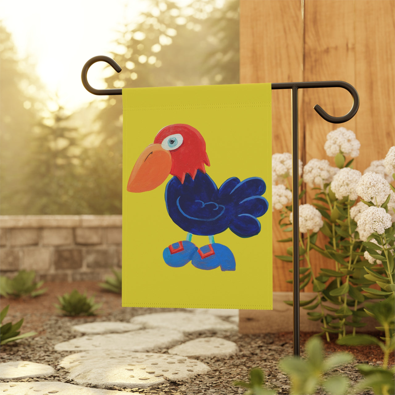 "The Red Headed Blue Jaybird" by Natalie Hopkins - Garden & House Banner