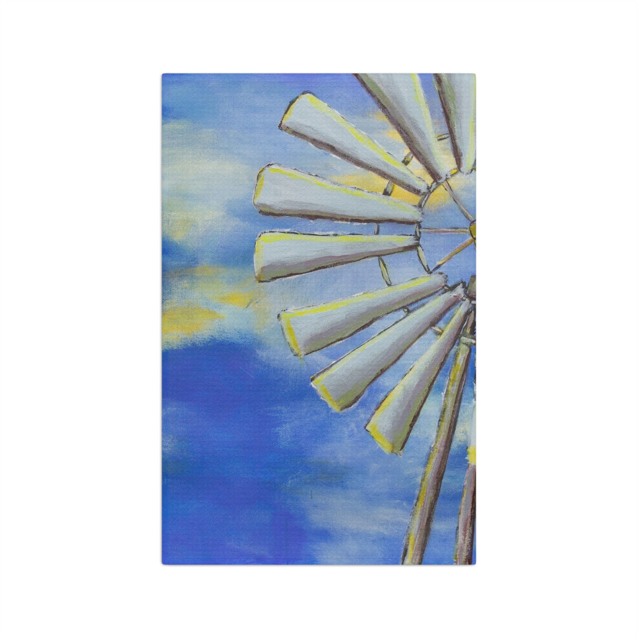 "Country Windmill" by Jennifer Walton - Microfiber Tea Towel