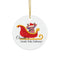 "Orville's North Pole Delivery" Featuring Artwork by Donald Wilson - Ceramic Ornament