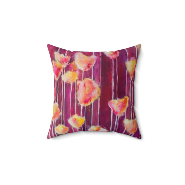 "Patsy's Tulips" by Jennifer Walton Square Pillow