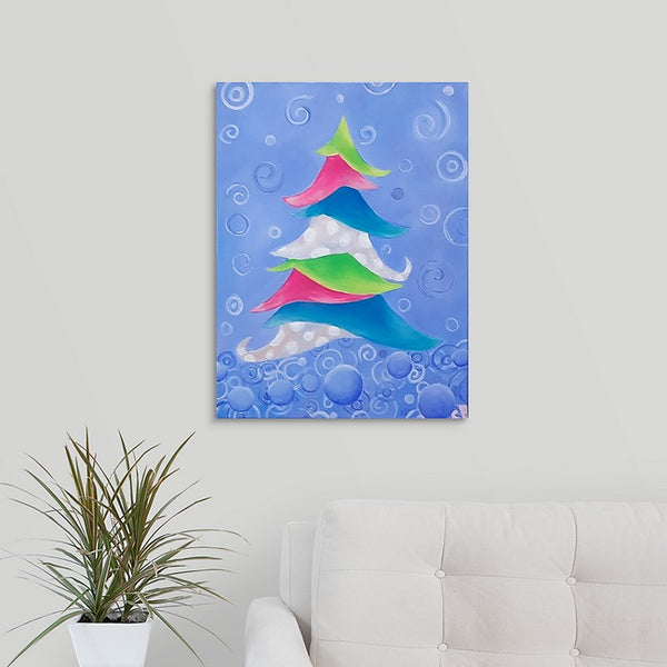 "Creative Christmas Tree" Original Painting by Christina Bradfield